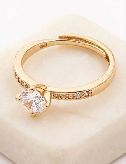 Anillo Crystal Gold | Ajustable