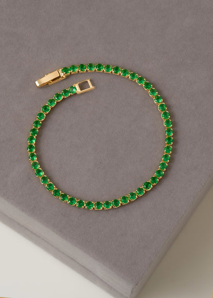 Pulsera Tenis Green | 18 Centímetros