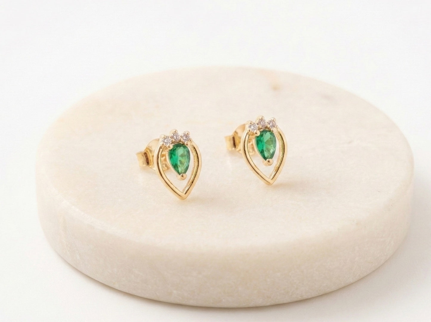 Aretes Gota Circon