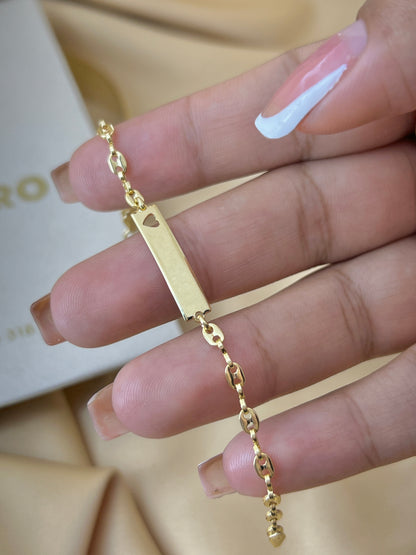 Pulsera Placa GG Baby