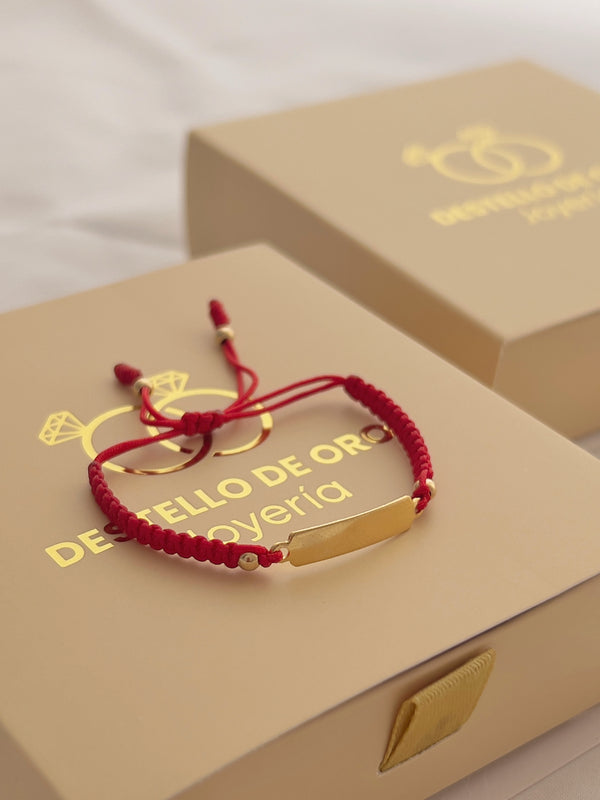 Pulsera Artesanal En Placa Baby