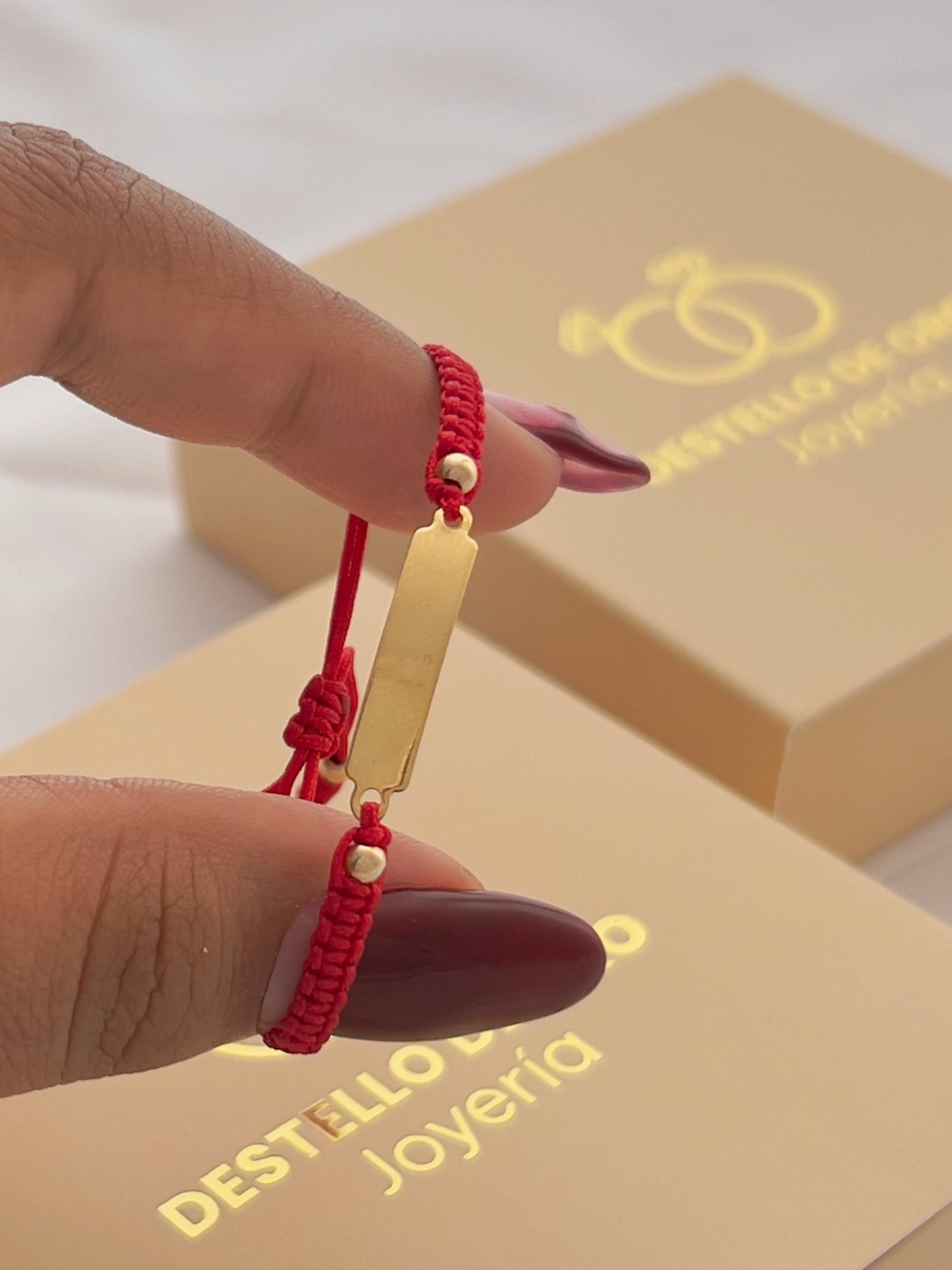 Pulsera Artesanal En Placa Baby