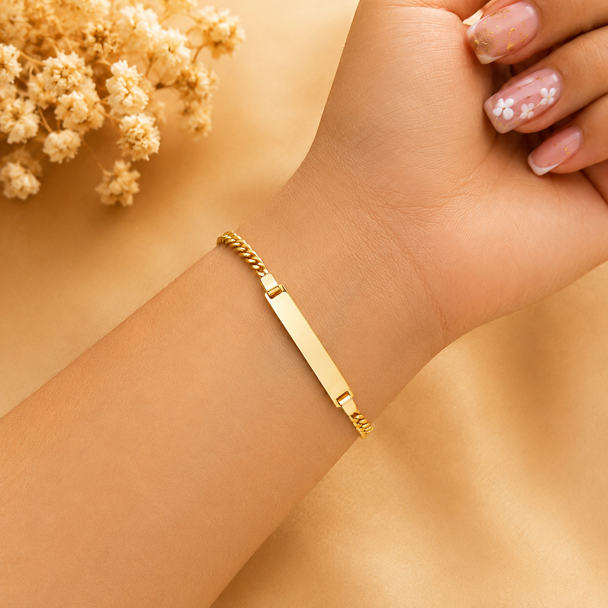 Pulsera Cubanita Personalizable | 16 cm