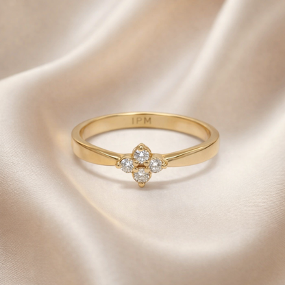 Anillo Flor Cristal