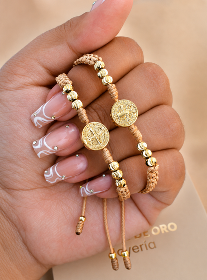Dúo Pulseras San Benito Italiana 🇮🇹