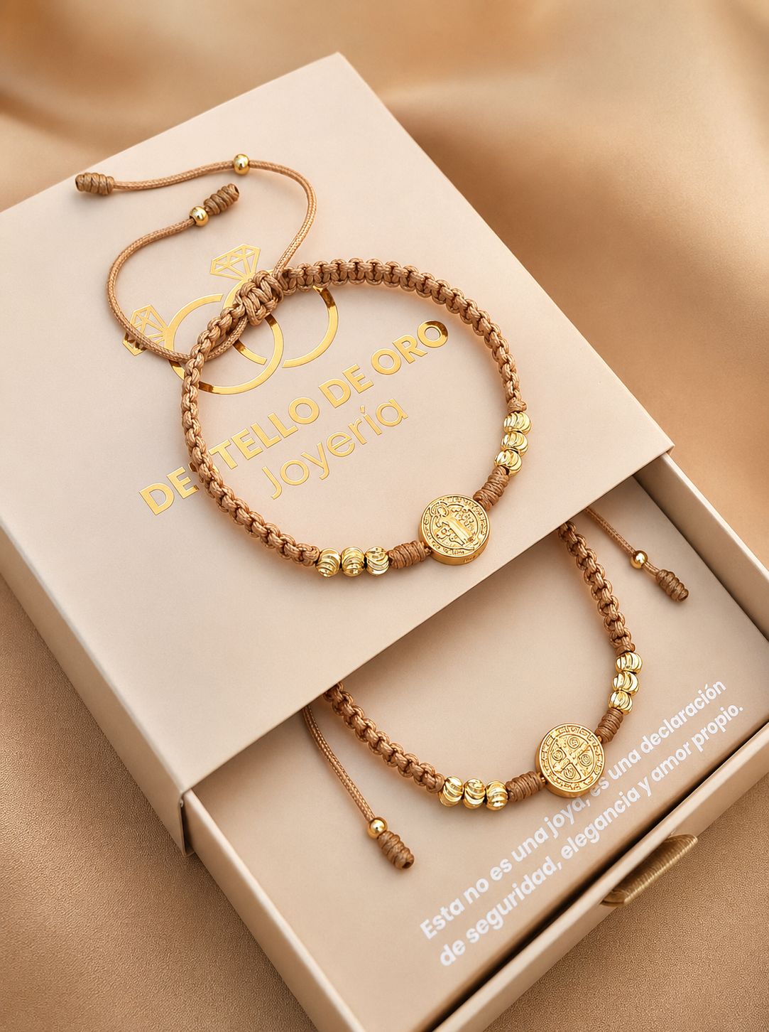 Dúo Pulseras San Benito Italiana 🇮🇹