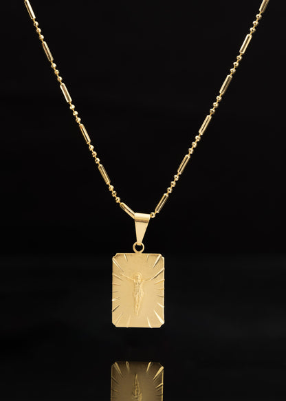 Cadena Canutillo Militar 65Cms + Dije Placa Señor