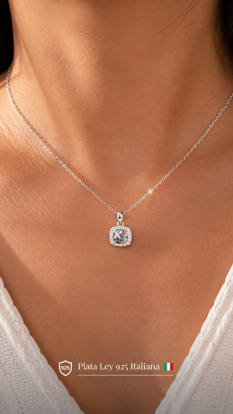 Set Gold Moissanite | Plata Ley 925 Italiana 🇮🇹