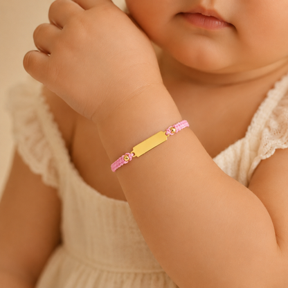 Pulsera Artesanal En Placa | Ajustable