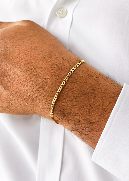 Pulsera Cubana Diamantada | 18 Centímetros