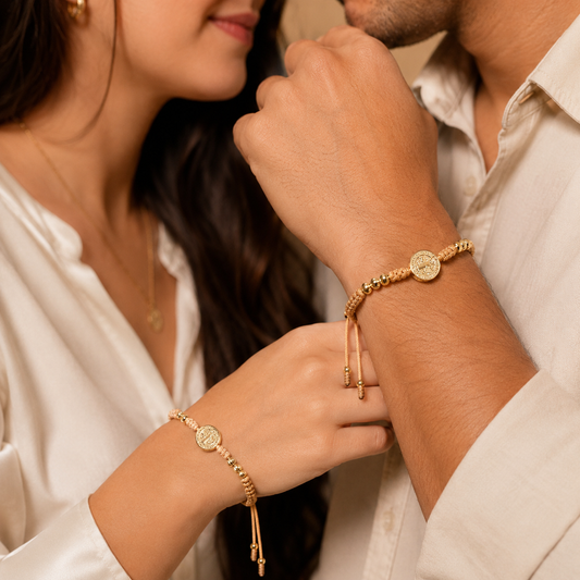 Dúo Pulseras San Benito Italiana 🇮🇹