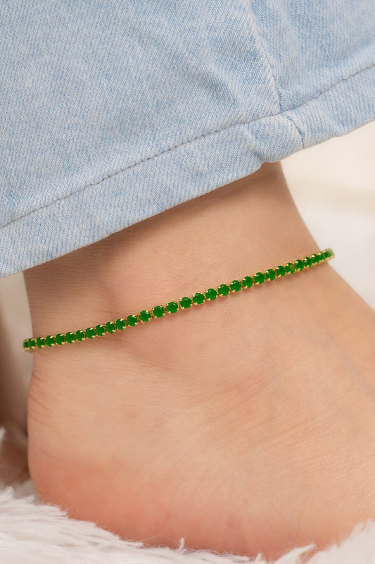 Tobillera Circonias Fortuna Unisex