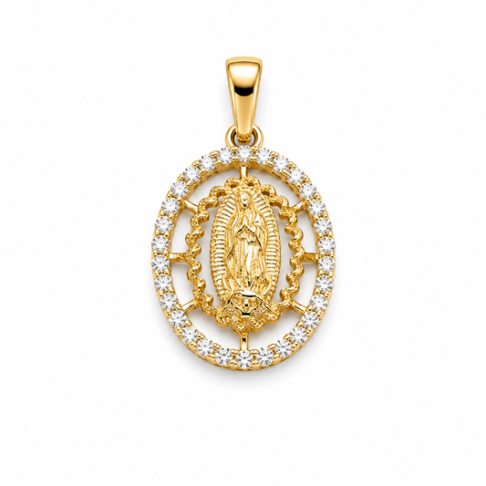Dije Virgen Halo