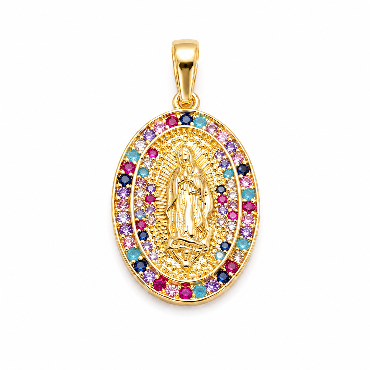 Medalla Guadalupe Multicolor