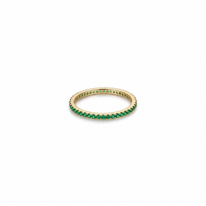 Anillo Churumbela Verde Esmeralda