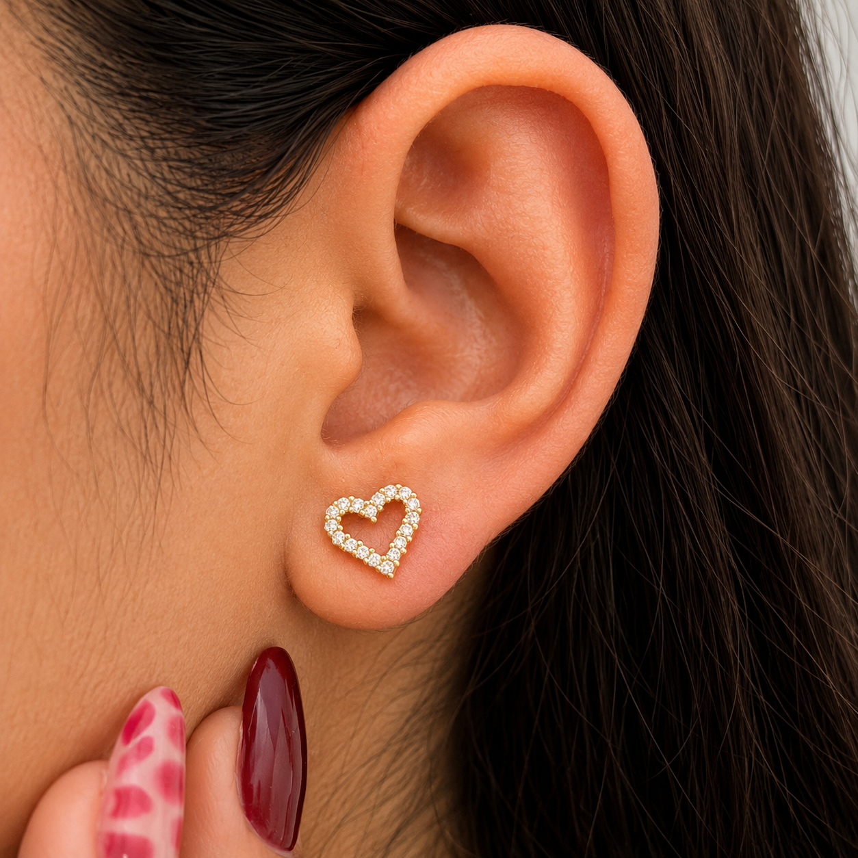 Aretes Little Corazón