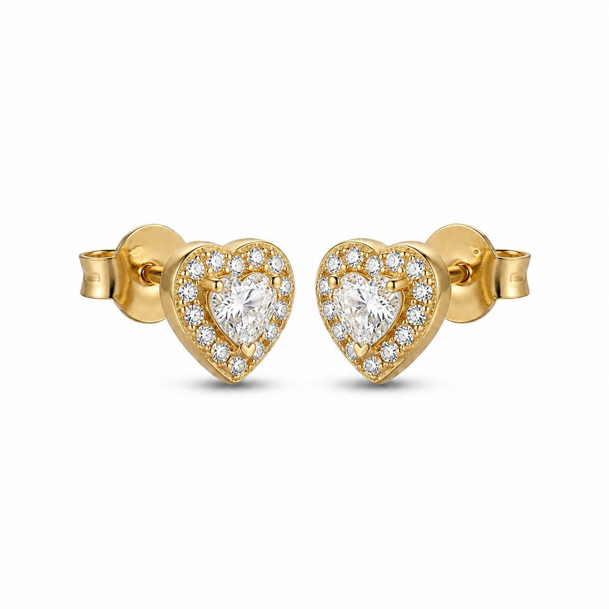 Aretes Heart Cristal