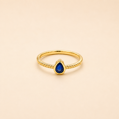 Anillo Gota de Zafiro