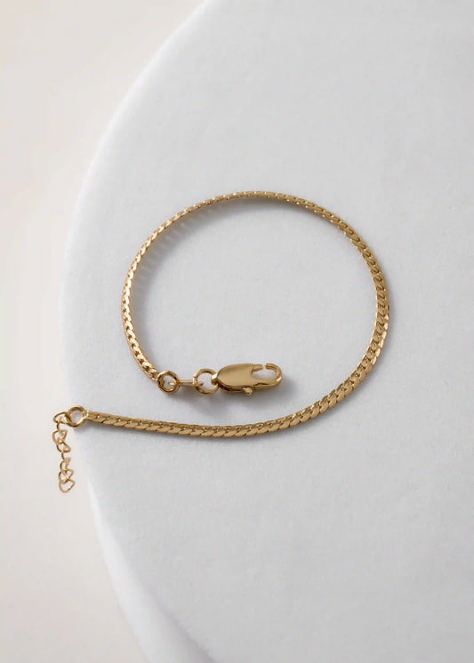 Pulsera Serpiente Plana Finita | 15 Cm