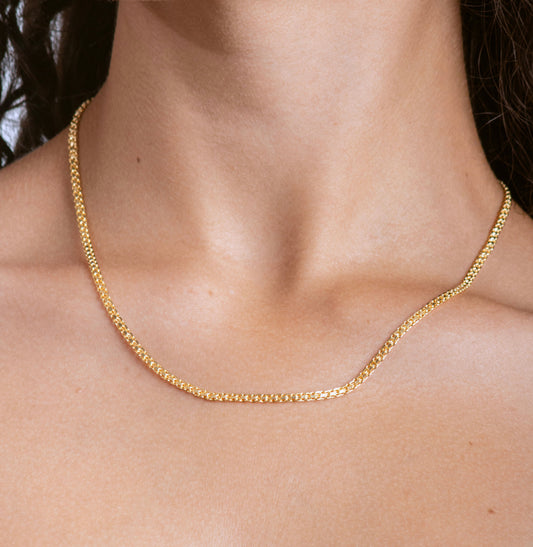 Cadena Tejido Chino Italiana Delgada | 45 cm