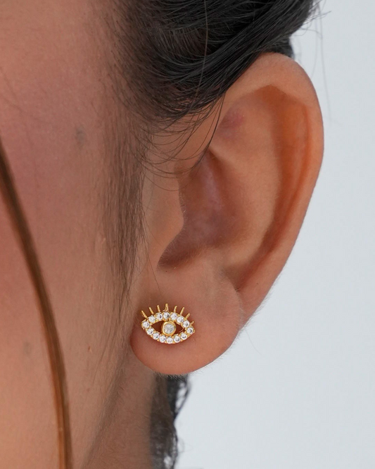 Arete Ojo Turco Cristal