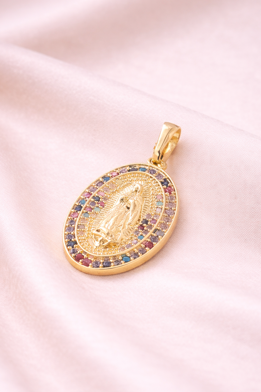 Medalla Virgen Multicolor