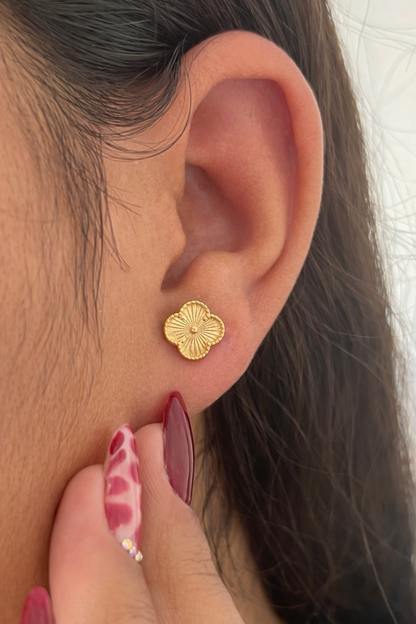 Arete Clover Diamantado