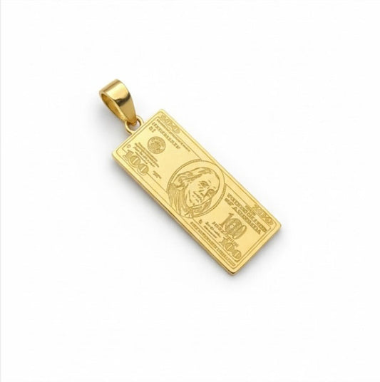 Dije Billete 100 Dólar Tallado