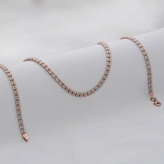 Cadena ICE 2L Oro Rosa Italiana 45 cm | Envió Gratis