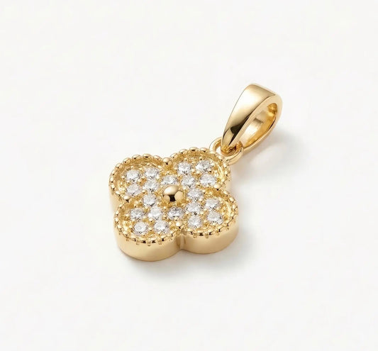 Dije Clover Cristales