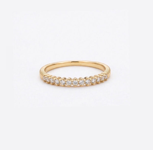 Anillo Media Eternidad Brillante