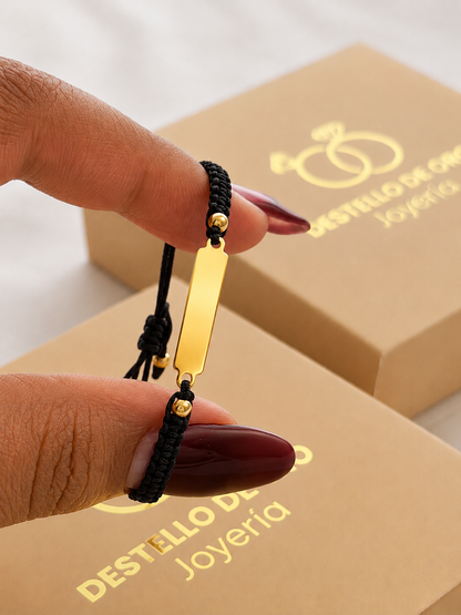 Pulsera Artesanal En Placa | Ajustable