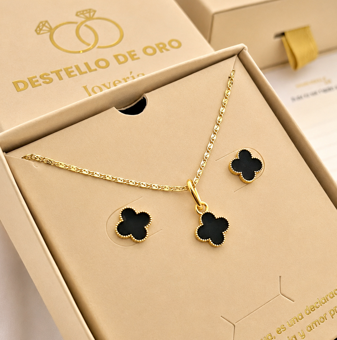 Conjunto Clover Black