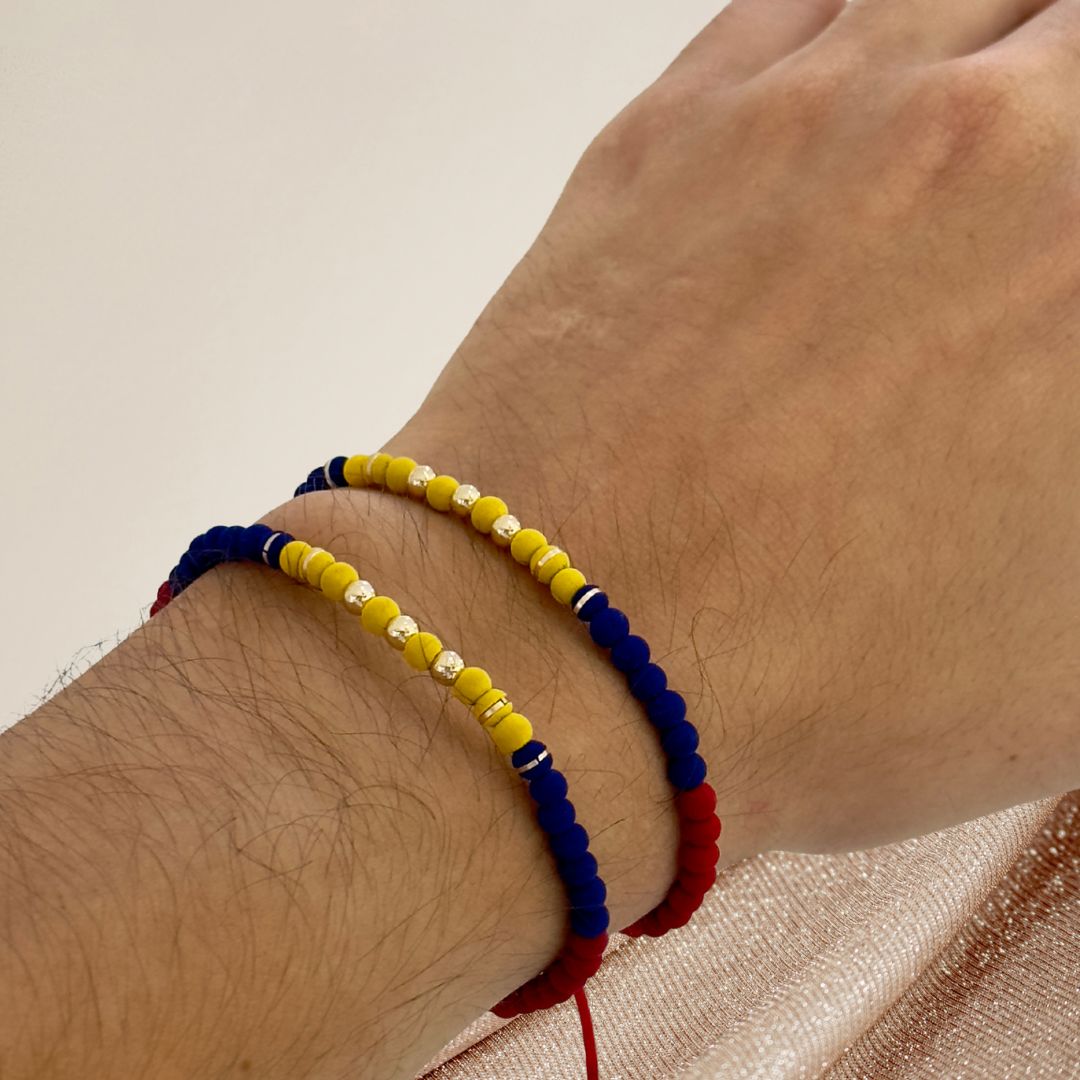 PULSERA COLOMBIA 3 BALINES 2X1