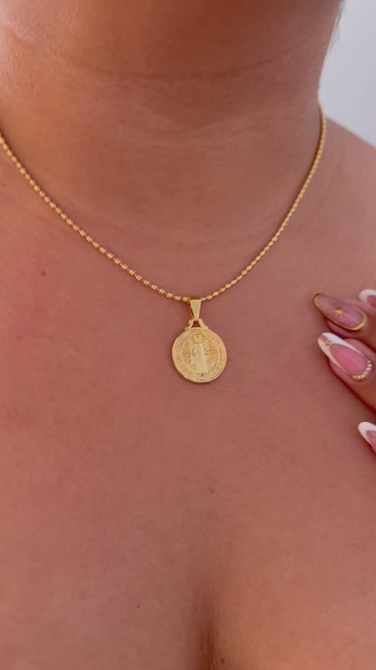Set Medalla San Benito + Pulsera