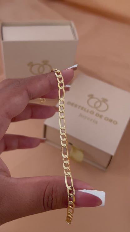 Pulsera 3*1 Diamantada Gruesa