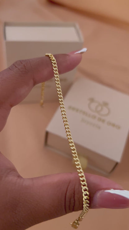 Pulsera Cubana Plana