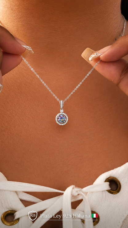 Set Halo Moissanite | Plata Ley 925 Italiana 🇮🇹