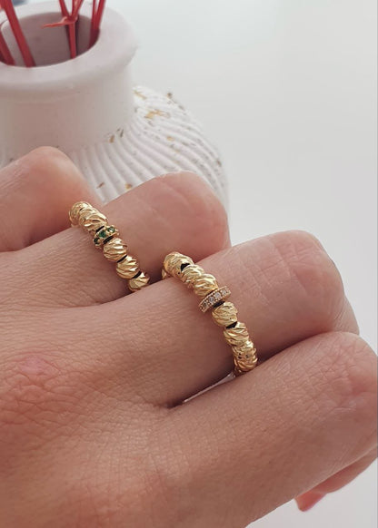 Dúo Anillos Tejidos Para Compartir