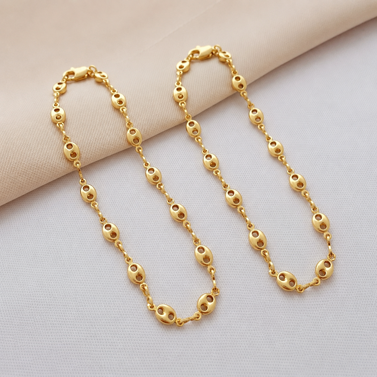 Dúo Pulseras Ancla Elite | 18 Centímetros