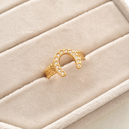 Anillo Herradura Cristal | Envío Gratis